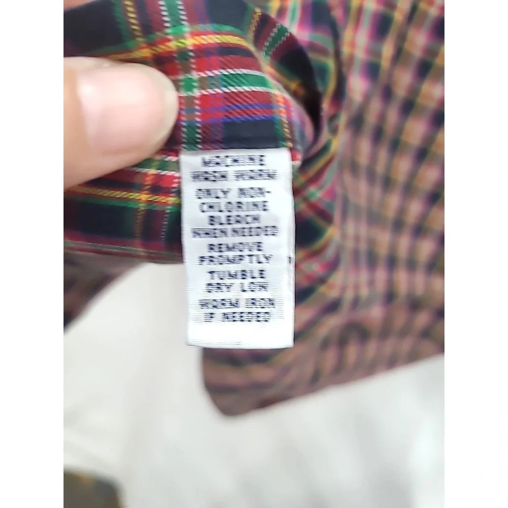 Polo Ralph Lauren Multicolor‎ Plaid Button Down Long Sleeve Shirt Sz XXL READ